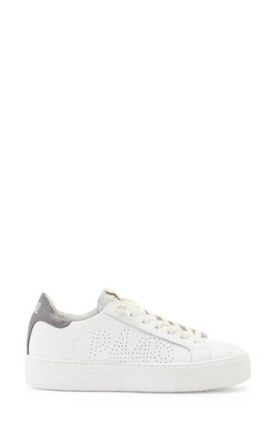 P448 Thea Platform Sneaker In White
