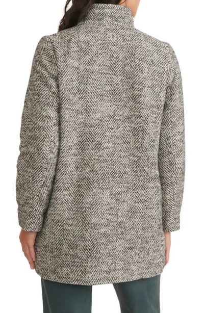 Marine Layer Stephanie Herringbone Cocoon Coat In Multi