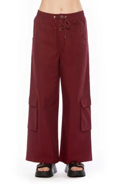 Alexia Admor Evren Drawstring Waist Cargo Pants In Black