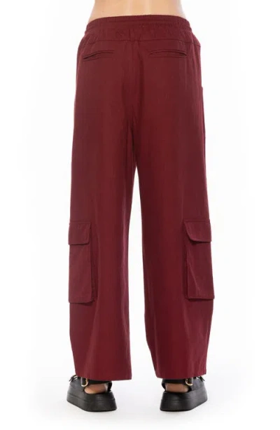 Alexia Admor Evren Drawstring Waist Cargo Pants In Black