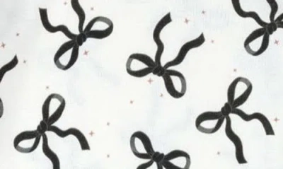 Petit Lem Kids' Fitted Two-piece Pajamas & Socks Set In White