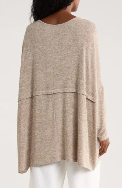 Patrizia Luca Oversize Top In Neutral