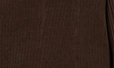 Max Studio One-button Corduroy Blazer In Brown