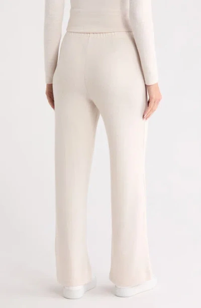 Renee C Brushed Knit Pull-on Pants In White