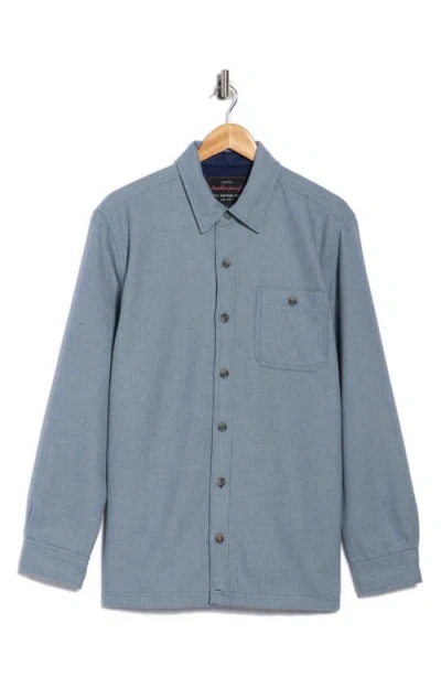 Weatherproof Vintage Herringbone Shirt Jacket In Blue