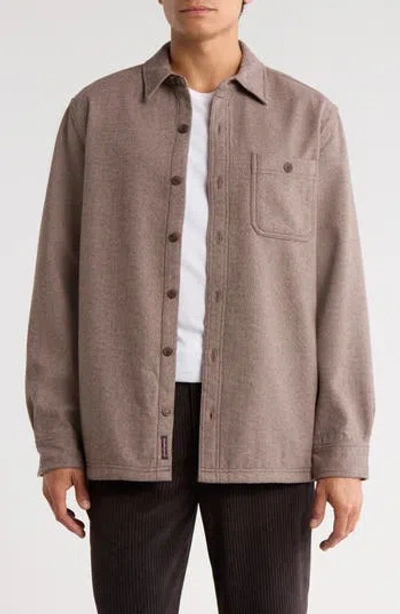 Weatherproof Vintage Herringbone Shirt Jacket In Brown