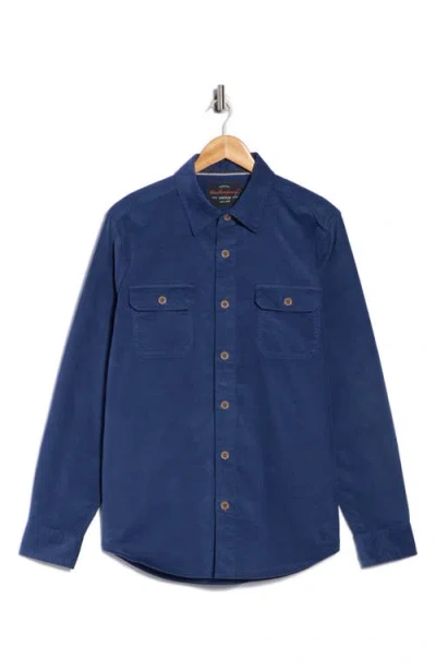 Weatherproof Vintage Twill Shirt Jacket In Blue