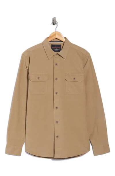 Weatherproof Vintage Twill Shirt Jacket In Brown