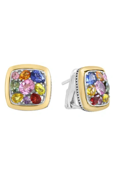 Effy Mixed Sapphire Cluster Ring In Gold