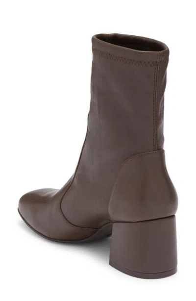 Stuart Weitzman Sleek Sock Bootie In Brown
