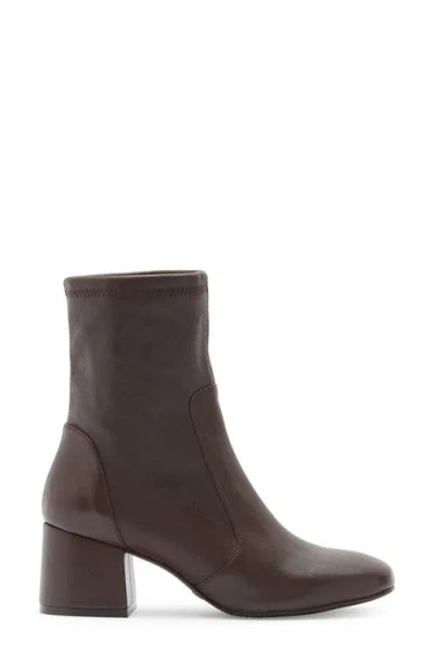 Stuart Weitzman Sleek Sock Bootie In Brown