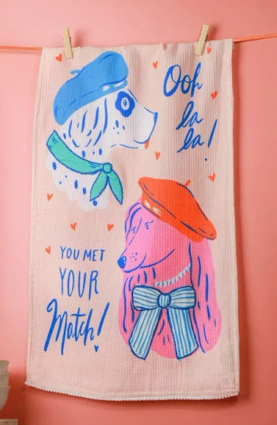 Tiramisu Set Of 3 The Chic Canine Couture Artisan Kitchen Tea Towel Set In Multi