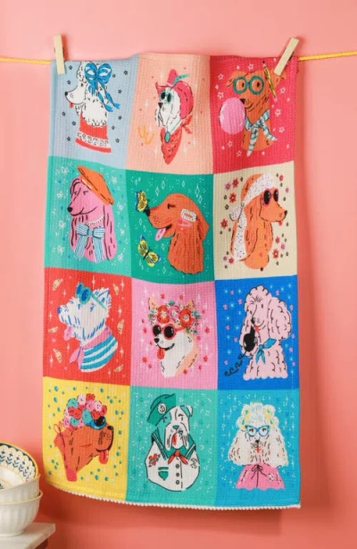 Tiramisu Set Of 3 The Chic Canine Couture Artisan Kitchen Tea Towel Set In Multi