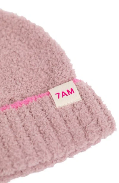 7 A.m. Enfant Kids' Fuzzy Beanie In Pink