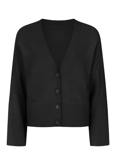 Loop Cashmere Women's Cashmere Lofty Cardigan In Black
