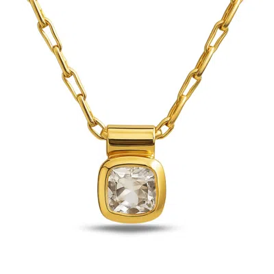 Dainty London Women's Yellow Gold Diamond Necklace - Adamas In Gold