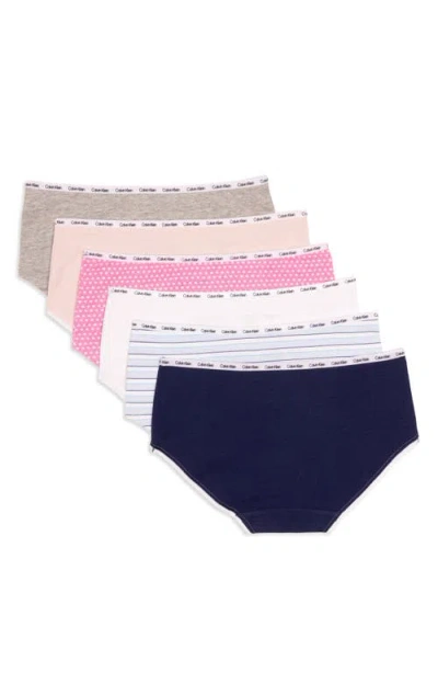 Calvin Klein Kids' 6-pack Hipster Briefs In Multi