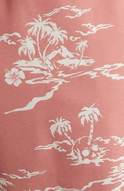 Billabong Lineup Layback Swim Trunks In Pink