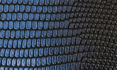 Strathberry Mosaic Lizard Embossed Leather Trifold Wallet In Multi