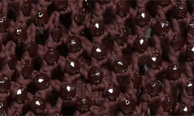 Diotima Crystal Net Knit Capelet In Brown