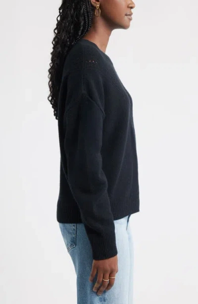 Treasure & Bond Pointelle Wool & Cashmere Sweater In Multi