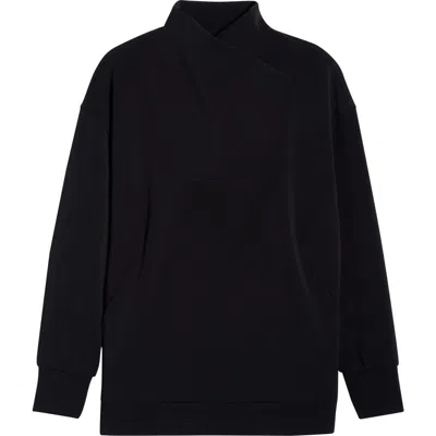 Zella Cozy Mock Neck Scuba Tunic In Blue