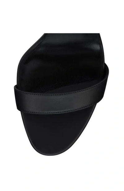 Christian Louboutin Miss Z Leather Red Sole Ankle-strap Sandals In Black