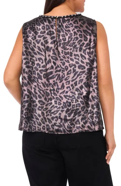 Vince Camuto Plus Size Printed Crewneck Blouse In Animal Print