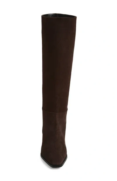 Aeyde 40mm Medea Suede Pointed-toe Boots In Brown