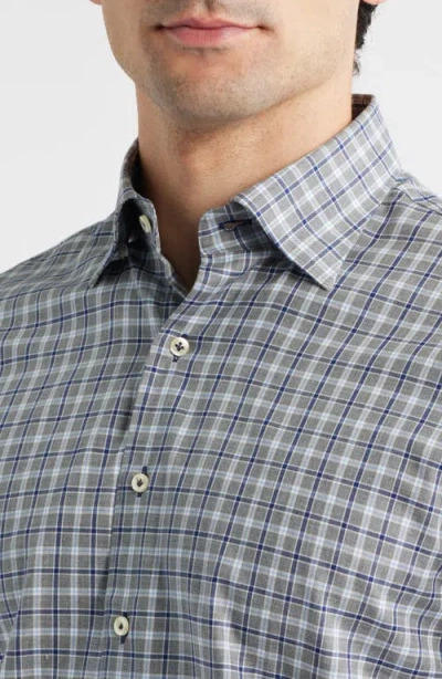 Johnnie-o Warden Plaid Cotton Button-down Shirt In Blue