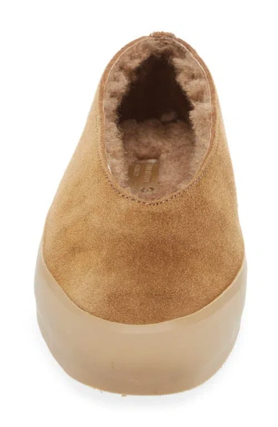 Le Monde Beryl Après Ski Genuine Shearling Lined Ballet Flat In Brown