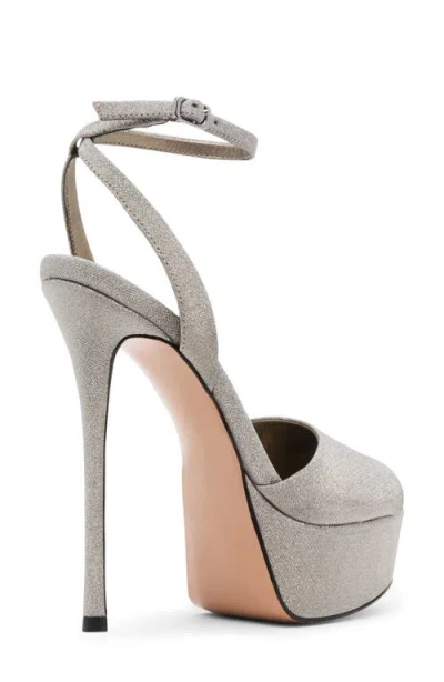 Steve Madden Jezzica Platform Peep-toe High-heel Dress Sandals In Gray