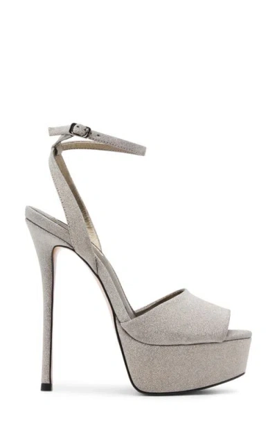 Steve Madden Jezzica Platform Peep-toe High-heel Dress Sandals In Gray