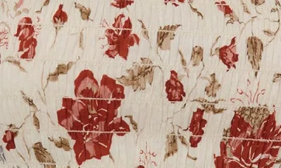 Reformation Womens Gwendoline Aggie Floral-print Cotton-blend Top Xs In Multi