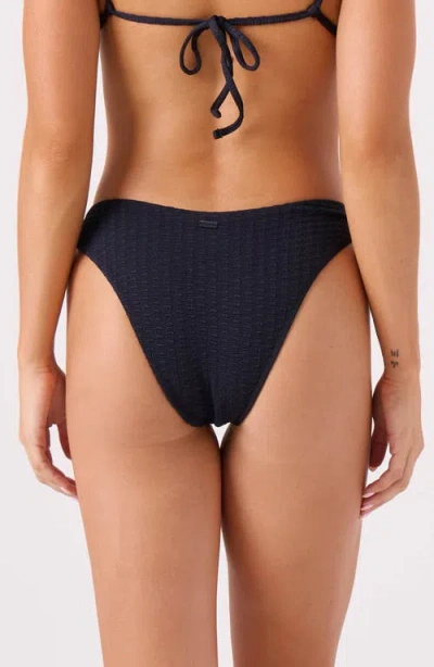 Roxy Juniors' Haliewa Scoop-front Cheeky Bottoms In Black
