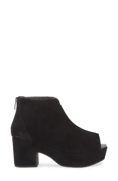 Chocolat Blu Gabe Open Toe Platform Bootie In Black