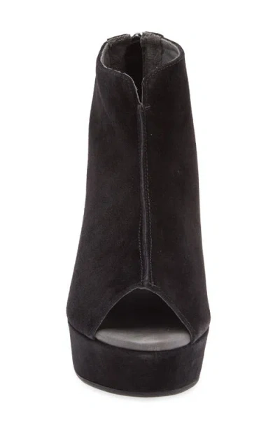 Chocolat Blu Gabe Open Toe Platform Bootie In Black