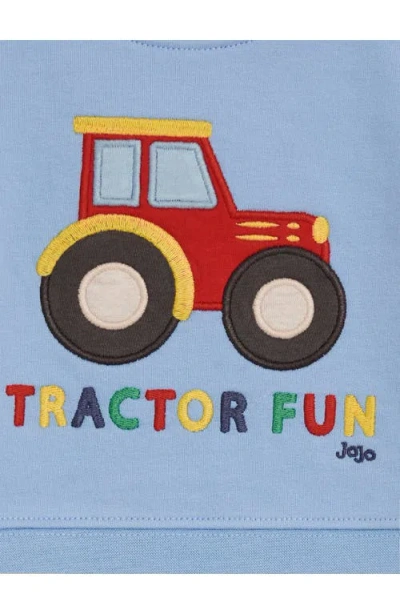 Jojo Maman Bébé Jojo Maman Bebe Tractor Sweatshirt & Joggers Set In Blue