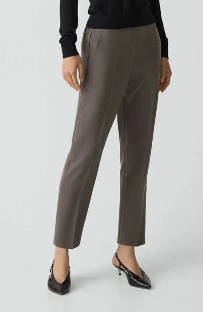 Theory Treeca Pull-on Pant In Admiral Crepe In Gray