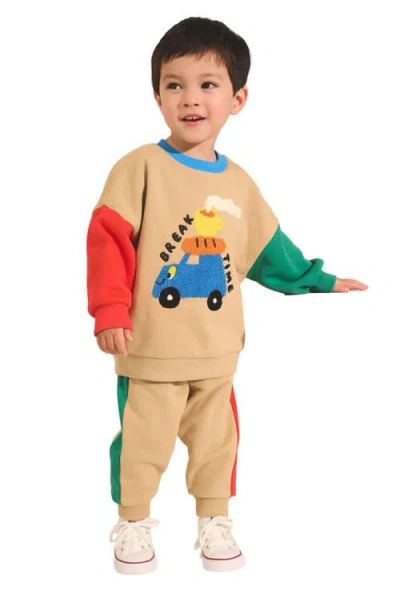 Next Kids' Break Time Sweatshirt & Joggers Set In Multi