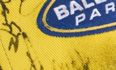 Balenciaga Banana Distressed Cotton Twill Baseball Cap In Multi