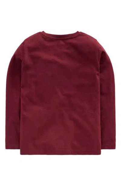 Mini Boden Kids' Zip Appliqué T-shirt In Red