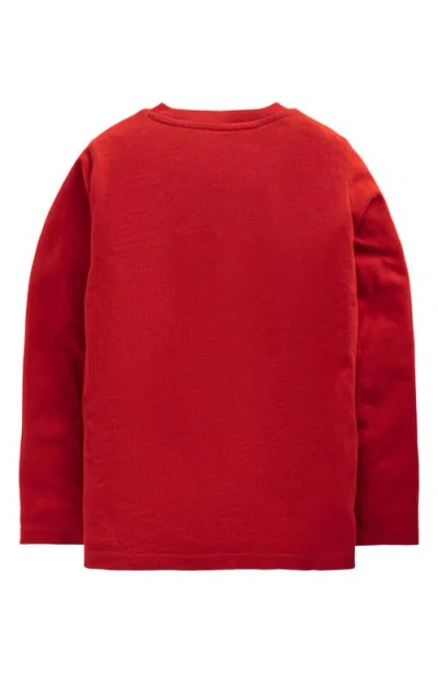 Mini Boden Kids' 3d Novelty Long Sleeve Cotton T-shirt In Red