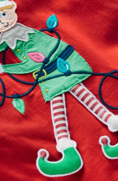 Mini Boden Kids' 3d Novelty Long Sleeve Cotton T-shirt In Red