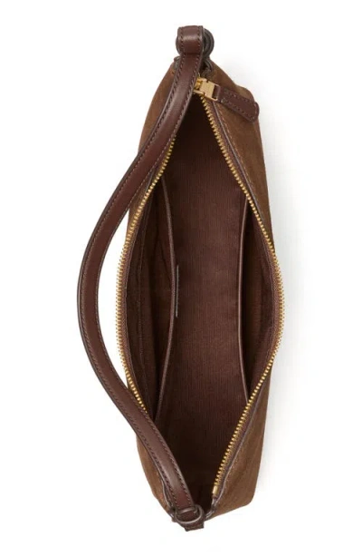 Kate Spade New York Loop Suede Shoulder Bag In Brown
