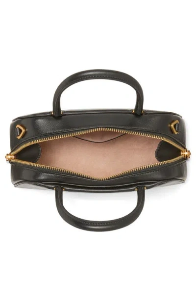 Kate Spade New York Mini Grace Fine Grain Leather Top Handle Bag In Black