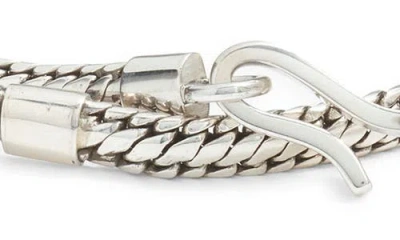 Caputo & Co Bali Chain & Macramé Double Wrap Bracelet In Brown