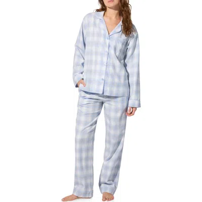 Bedhead Pajamas Print Long Sleeve Cotton Jersey Pajamas In Gray