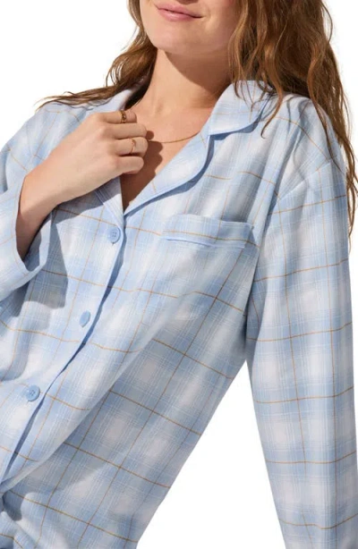 Bedhead Pajamas Print Long Sleeve Cotton Jersey Pajamas In Gray