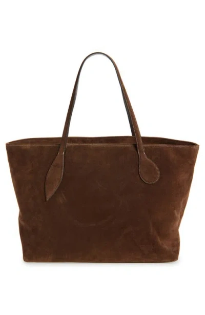 Liffner Large Sprout Leather Tote In Brown